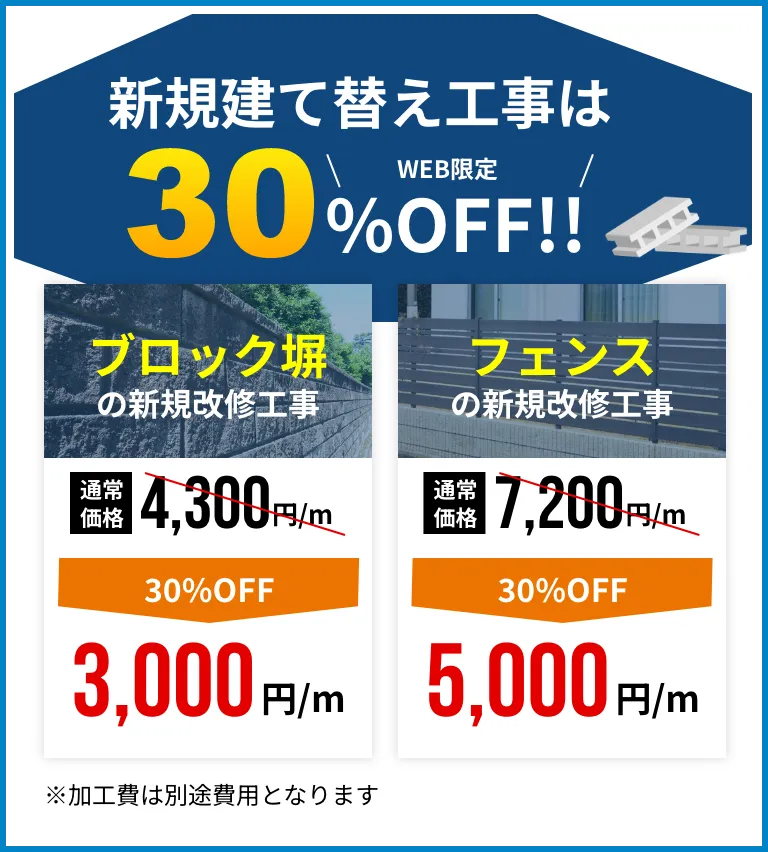 新規建て替え工事は